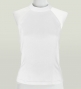Hula American Armhole Blouse with Velvet / White / J2757wh