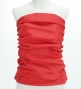 Hula Drape Blouse with Shantung / Dark Red 2 / J2758drd2