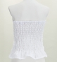 Hula Drape Blouse with Shantung / White/ J2758wh