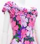 Hula Long Dress with Hibiscus Print / Luxury Collection / Pink / J2834pi