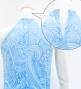 Hula Long Slit Dress with Velvet / Luxury Collection / Blue /J2847bl