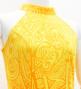 Hula Long Slit Dress with Velvet / Luxury Collection / Yellow & Orange /J2847yeor