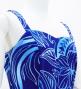 Hula Long Slit Dress with Velvet / Luxury Collection / Blue /J2848bl