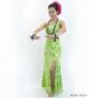 Hula Long Slit Dress with Velvet / Luxury Collection / Green /J2848gr