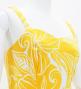 Hula Long Slit Dress with Velvet / Luxury Collection / Yellow /J2848ye