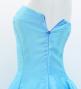 Hula Midi Dress with Plumeria Print / Luxury Collection / Light Blue / J2849lbl