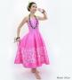 Hula Midi Dress with Plumeria Print / Luxury Collection / Pink / J2849pi