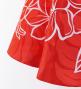 Hula Midi Dress with Plumeria Print / Luxury Collection / Red / J2849rd