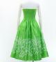 Hula Midi Dress with Plumeria Print / Luxury Collection / YellowGreen / J2849yegr