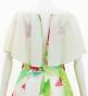 Hula Cape Long Dress with Heliconia Print / Luxury Collection / Cream / J2873cr