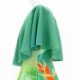 Hula Cape Long Dress with Heliconia Print / Luxury Collection / Green / J2873gr