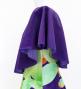 Hula Cape Long Dress with Heliconia Print / Luxury Collection / Purple / J2873pu