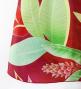Hula Cape Long Dress with Heliconia Print / Luxury Collection / Red / J2873rd