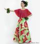 Hula Cape Long Dress with Heliconia Print / Luxury Collection / Red / J2873rd