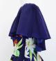 Hula Frill Sleeve Long Dress with Lily Print / Luxury Collection / Navy / J2874nv
