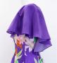 Hula Frill Sleeve Long Dress with Lily Print / Luxury Collection / Purple / J2874pu