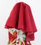 Hula Frill Sleeve Long Dress with Lily Print / Luxury Collection / Red / J2874rd