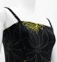 Hula Long Lehua Dress with Velvet / Luxury Collection / Black / J2875bk
