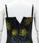 Hula Long Lehua Dress with Velvet / Luxury Collection / Black / J2875bk