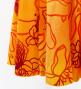 Hula Long Lehua Dress with Velvet / Luxury Collection / Orange / J2875or