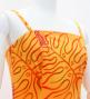 Hula Long Lehua Dress with Velvet / Luxury Collection / Orange / J2875or