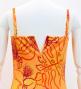 Hula Long Lehua Dress with Velvet / Luxury Collection / Orange / J2875or