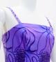 Hula Long Lehua Dress with Velvet / Luxury Collection / Purple / J2875pu