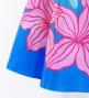 Hula Midi Dress with Hibiscus Print / Luxury Collection / Light Blue / J2915lbl