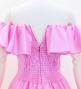 Hula Midi Dress with Hibiscus Print / Luxury Collection / Pink / J2915pi
