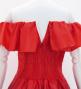 Hula Midi Dress with Hibiscus Print / Luxury Collection / Red / J2915rd