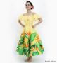 Hula Midi Dress with Strelitzia Print / Luxury Collection / Yellow / J2952ye