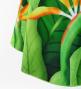 Hula Midi Dress with Strelitzia Print / Luxury Collection / Yellow Green / J2952yegr