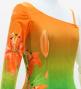 Hula One Shoulder Long sleeve Dress with Lily / Luxury Collection / OR & GR / J3031orgr