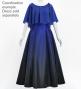 Hula Koshibo Dark Blue Cape  / Luxury Collection / J3035blbk