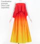 Hula Koshibo Dark Orange Cape  / Luxury Collection / J3035dorye
