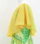 Hula Cape Long Dress with Banana Leaf Print / Luxury Collection / Cream & Green / J3036crgr