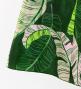Hula Cape Long Dress with Banana Leaf Print / Luxury Collection / Green / J3036gr