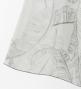 Hula Cape Long Dress with Banana Leaf Print / Luxury Collection / Gray / J3036gy