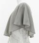 Hula Cape Long Dress with Banana Leaf Print / Luxury Collection / Gray / J3036gy