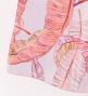 Hula Cape Long Dress with Banana Leaf Print / Luxury Collection / Pink / J3036pi