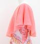 Hula Cape Long Dress with Banana Leaf Print / Luxury Collection / Pink / J3036pi