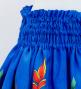 Hula Shantung Pa'u Skirt with Torch Ginger & Heliconia Print / Luxury Collection / J3037-1