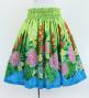 Hula Shantung Pa'u Skirt with Torch Ginger & Heliconia Print / Luxury Collection / J3037-3