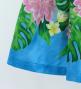 Hula Shantung Pa'u Skirt with Torch Ginger & Heliconia Print / Luxury Collection / J3037-3