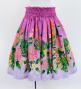 Hula Shantung Pa'u Skirt with Torch Ginger & Heliconia Print / Luxury Collection / J3037-5