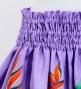 Hula Shantung Pa'u Skirt with Torch Ginger & Heliconia Print / Luxury Collection / J3037-8