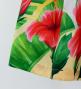 Hula Shantung Pa'u Skirt with Hibiscus Print / Luxury Collection / J3038-2