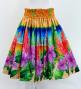 Hula Shantung Pa'u Skirt with Hibiscus Print / Luxury Collection / J3038-4