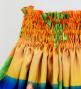 Hula Shantung Pa'u Skirt with Hibiscus Print / Luxury Collection / J3038-4