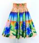 Hula Shantung Pa'u Skirt with Hibiscus Print / Luxury Collection / J3038-5